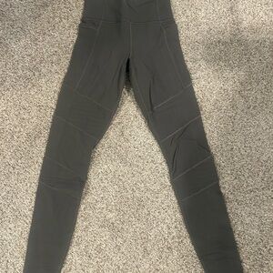Athleta Moto Leggings in Olive